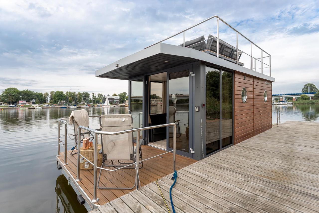 Lemuria Houseboat - Plywajacy Domek Na Wodzie Wrocław Exterior foto